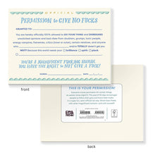 Load image into Gallery viewer, Permission to Give No F*cks Notepad