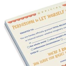 Load image into Gallery viewer, Permission to Let Yourself Off the Hook Notepad