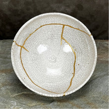 Load image into Gallery viewer, "Melting Snow" Kintsugi Bowl