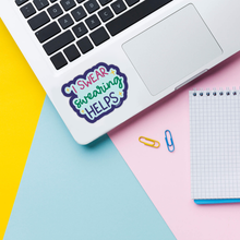 Load image into Gallery viewer, "I Swear Swearing Helps" Glossy Vinyl Laptop Sticker