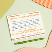 Load image into Gallery viewer, Permission to Let Yourself Off the Hook Notepad