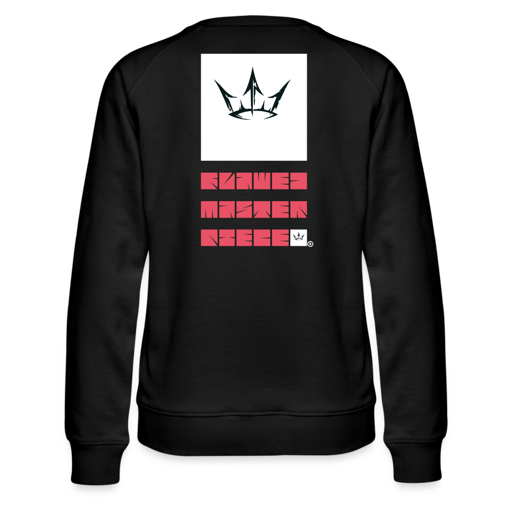 Flawed Masterpiece® Crown Royalty Sweatshirt - black