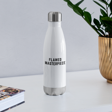 Load image into Gallery viewer, Flawed Masterpiece® Stainless Steel Water Bottle - white
