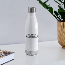 Load image into Gallery viewer, Flawed Masterpiece® Stainless Steel Water Bottle - white