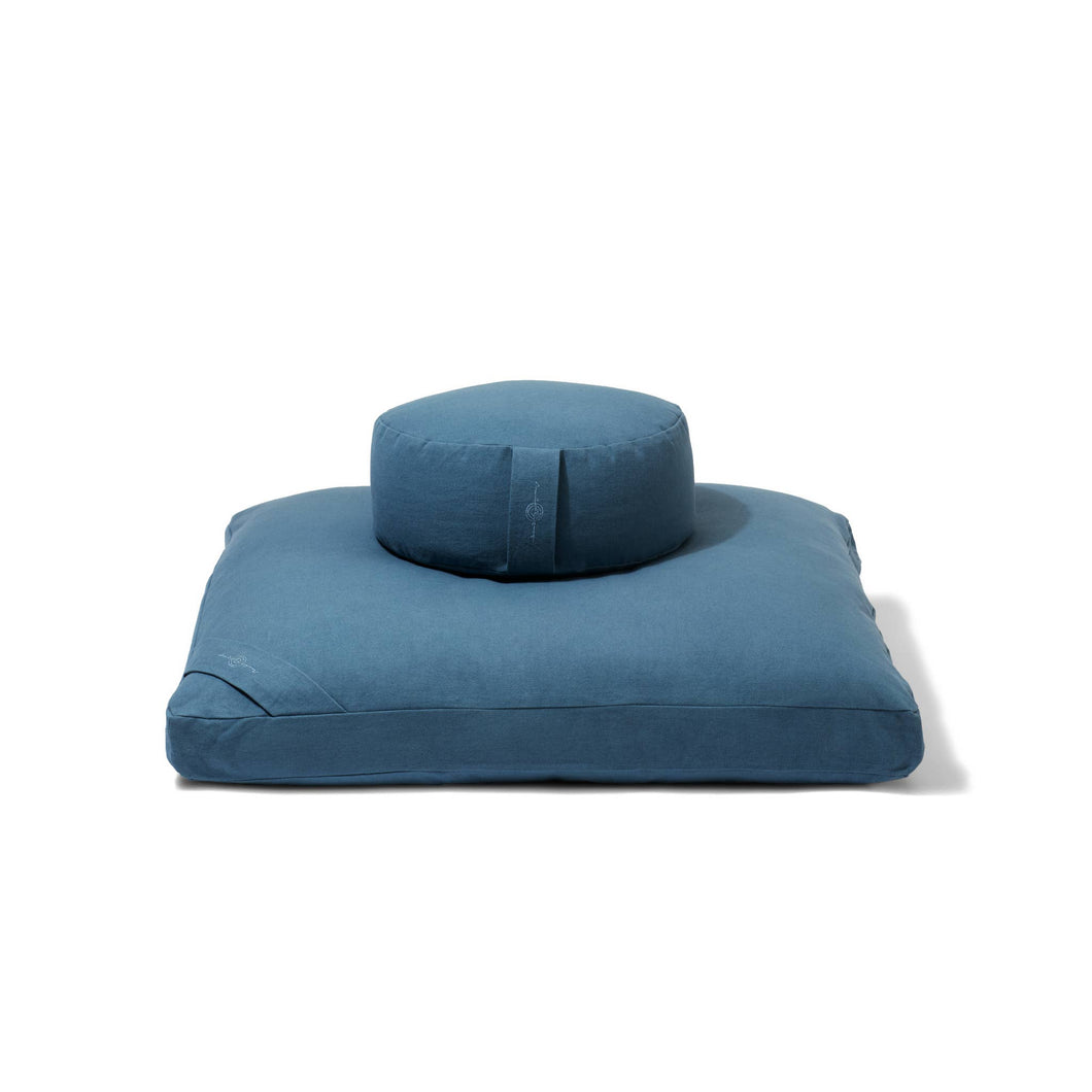 TEAL - Organic Meditation Cushion Set