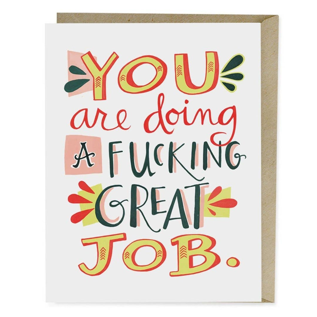 You're Doing a Great F**king Job Card