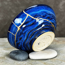 Load image into Gallery viewer, &quot;Blue Mermaid&quot; Kintsugi Bowl
