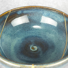 Load image into Gallery viewer, &quot;Her Eyes&quot; Raku Inspired Kintsugi Kintsukuroi Bowl
