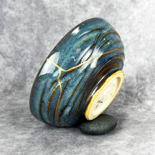 Load image into Gallery viewer, &quot;Her Eyes&quot; Raku Inspired Kintsugi Kintsukuroi Bowl
