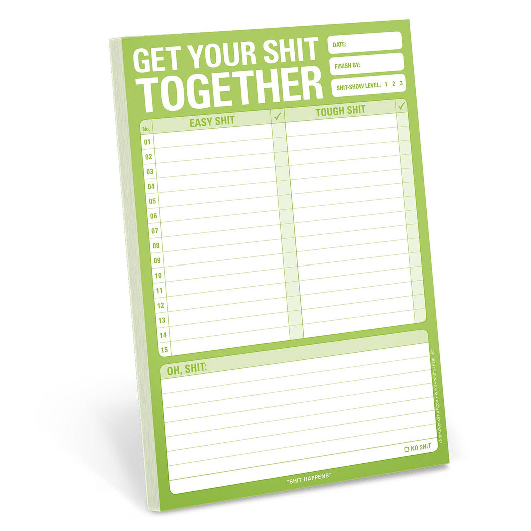 Get Your Shit Together Notepad