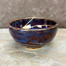 Load image into Gallery viewer, &quot;Purple Plasma Moon&quot; Kintsugi Bowl
