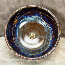 Load image into Gallery viewer, &quot;Purple Plasma Moon&quot; Kintsugi Bowl
